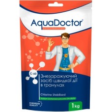 Швидкий хлор AquaDoctor C-60 1 кг гранули для шокової обробки басейну