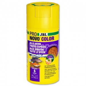 JBL ProNovo Color Grano S 100 мл корм в гранулах для кольору акваріумних риб