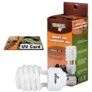 Лампа Е27 Wacool Desert UVB 10.0 26W + UV card (SCT1026) для тераріума