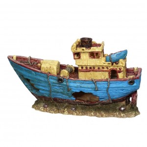 Декорація затонулий корабель Hobby MS Arkona 29x11x17см для акваріума