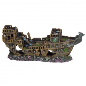 Декорация затонувший корабль Hobby Mayflower 25x7x10см для аквариума