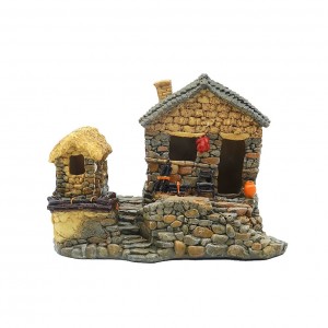 Декорация старый дом Aqua Nova 13x10x10см (AN623) для аквариума
