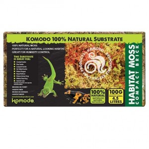 Живий мох Komodo Habitat Moss 100г 4л для тераріума