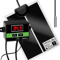 Нагревательный мат 28x15 см с термостатом Terrario Amantea 2.0 7W