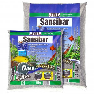 Пісок чорний 0.2-0.6 мм JBL Sansibar Dark 10 кг для акваріума 6705100