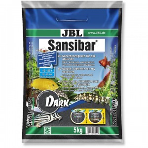 Пісок чорний 0.2-0.6 мм JBL Sansibar Dark 5 кг для акваріума 6705000