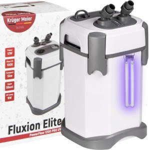 Зовнішній фільтр KM Fluxion Elite 1200 UVC PRO для акваріумів 100-250 л з УФ лампою