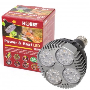 Лампа LED для террариумов Hobby Power+Heat LED 18 W HB37588