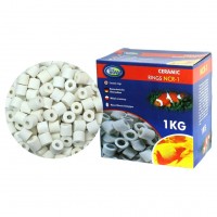 Керамические кольца 1 кг Aqua Nova NCR-1 для биофильтрации в аквариуме