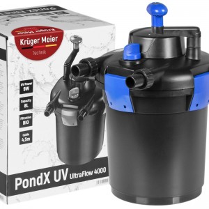Ставковий фільтр, напірний Kruger Meier PondX UV 4000 з лампою 9